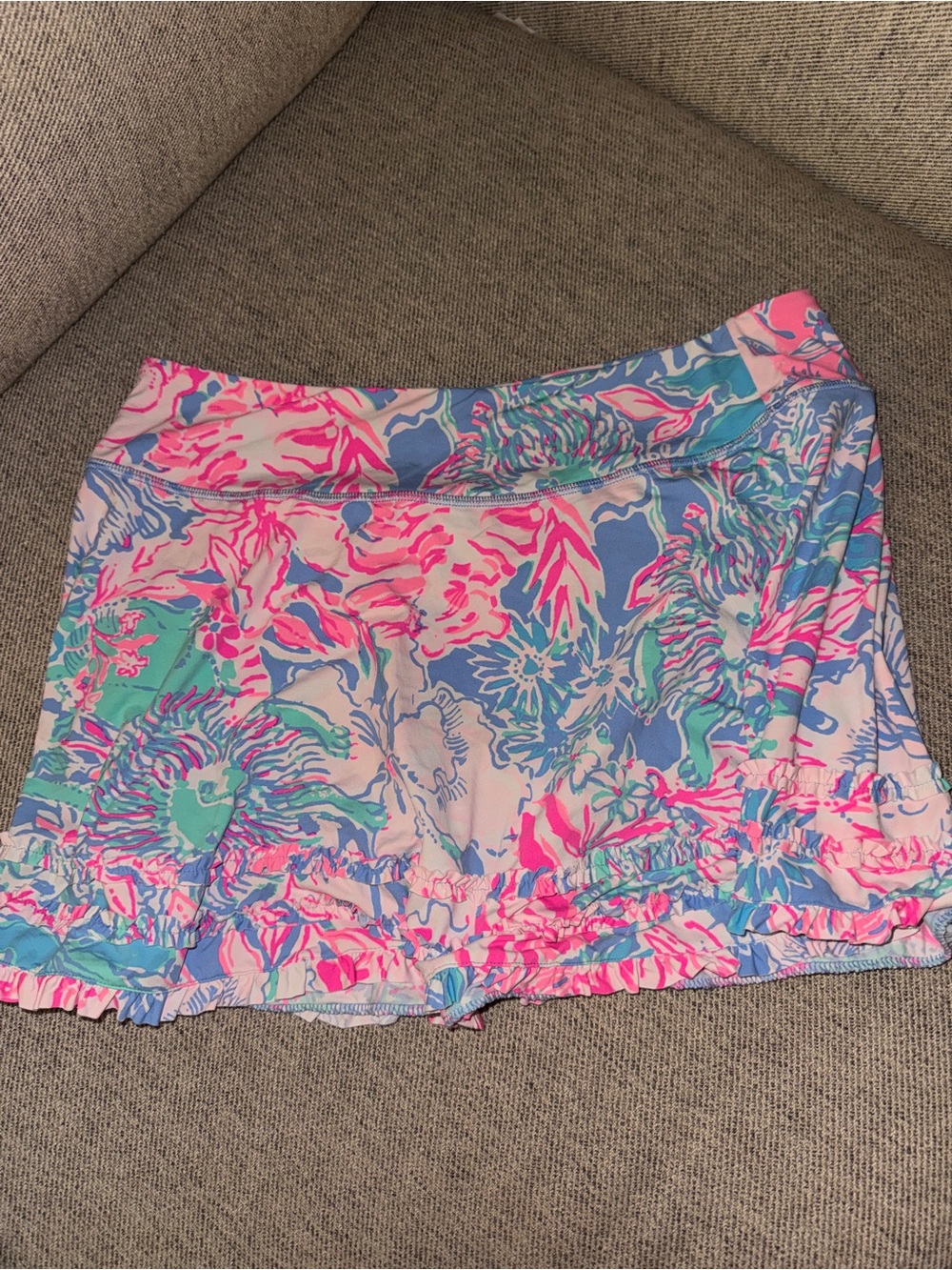 Lilly Pulitzer Pink and Blue Floral Skort